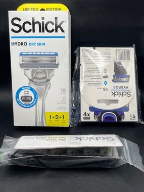 2 - Schick Hydro Razor Handles + 15 Cartridges